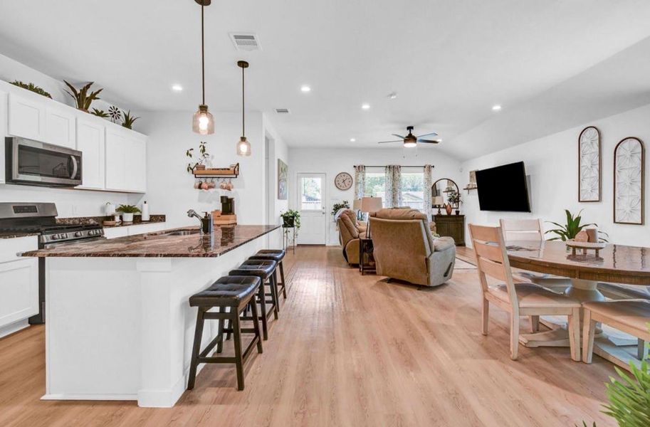 Furnished interior view inside a new home in Riverwood Ranch, Angleton (Image 8).