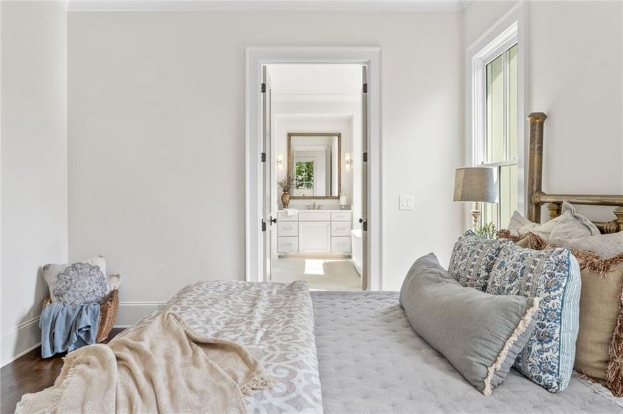 Furnished interior view inside a new home in , Marietta (Image 35).