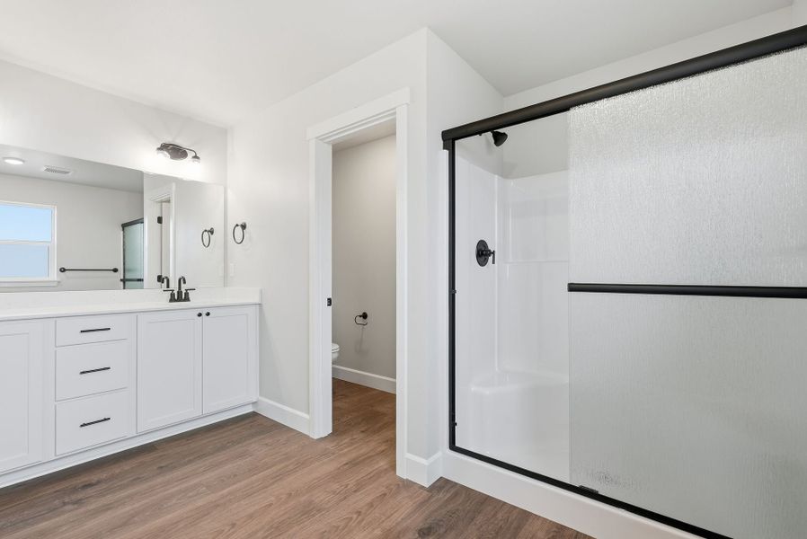 Representative furnished interior of a home built from the Laurel by MonteVista Homes in IronHorse, Prineville (Image 14).