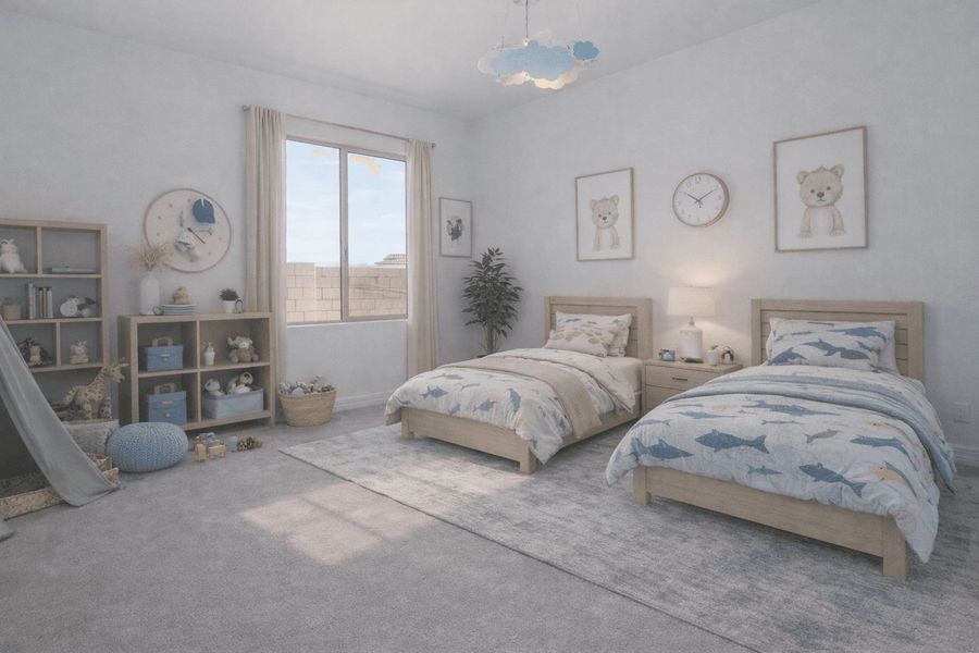 Furnished interior view inside a new home in Harmony at Montecito in Estrella, Goodyear (Image 14).