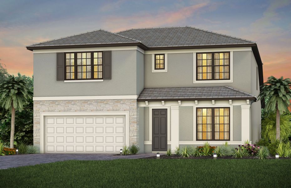 Exterior FM2 with stone details Exterior FM2 with stone details