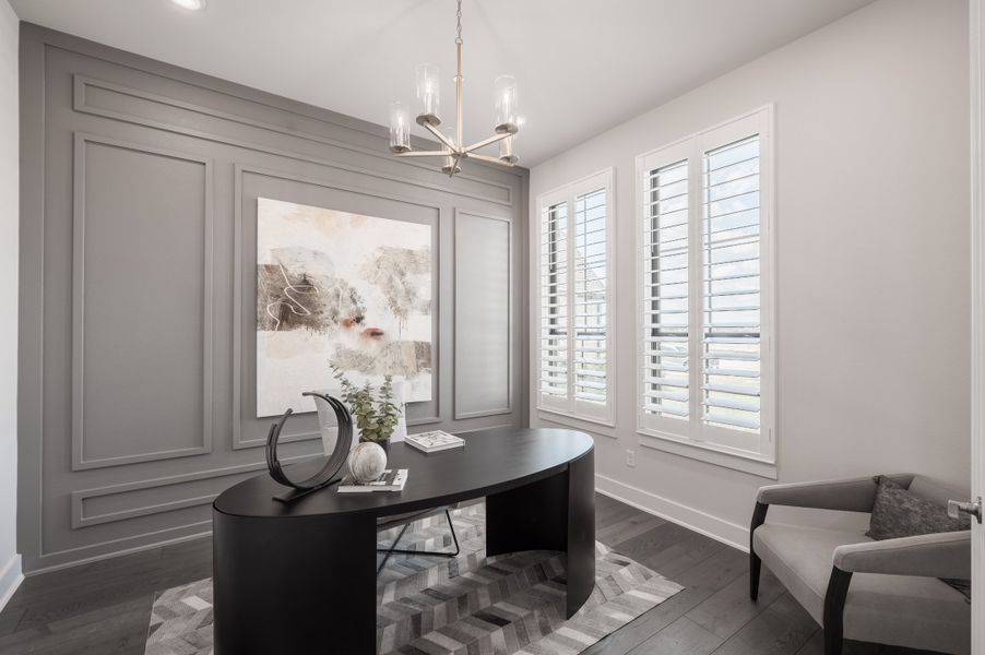 Representative furnished interior of a home built from the Bogata by Tri Pointe Homes in Harvest Green, Richmond (Image 47).