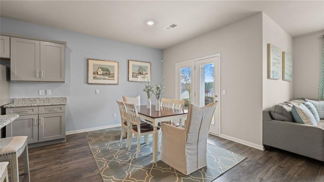 Furnished interior view inside a new home in Jackson Landing, Jefferson (Image 6).