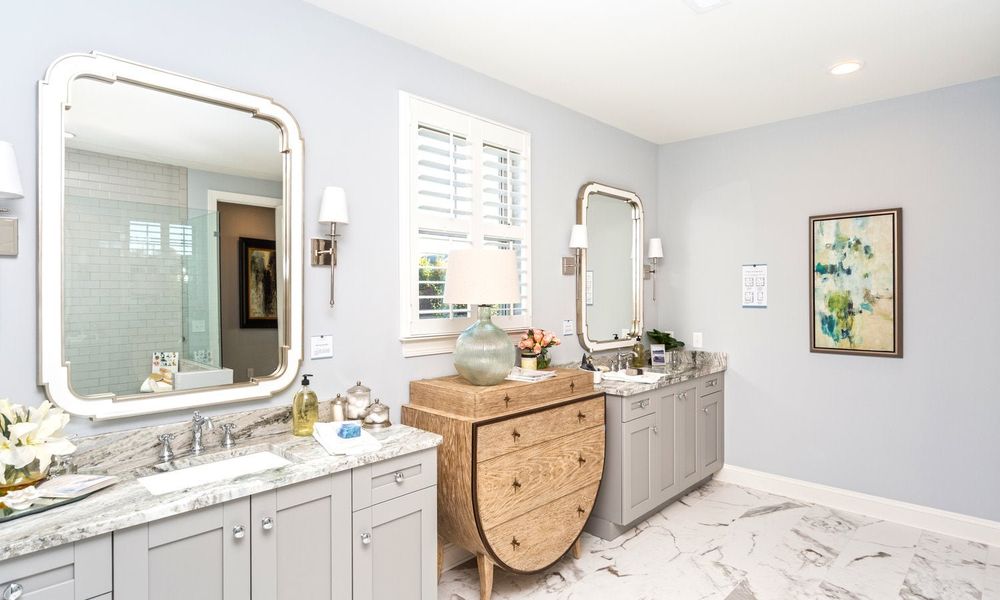 Representative furnished interior of a home built from the Marin by Classica Homes in McLean - Hunts Point, Belmont (Image 18).