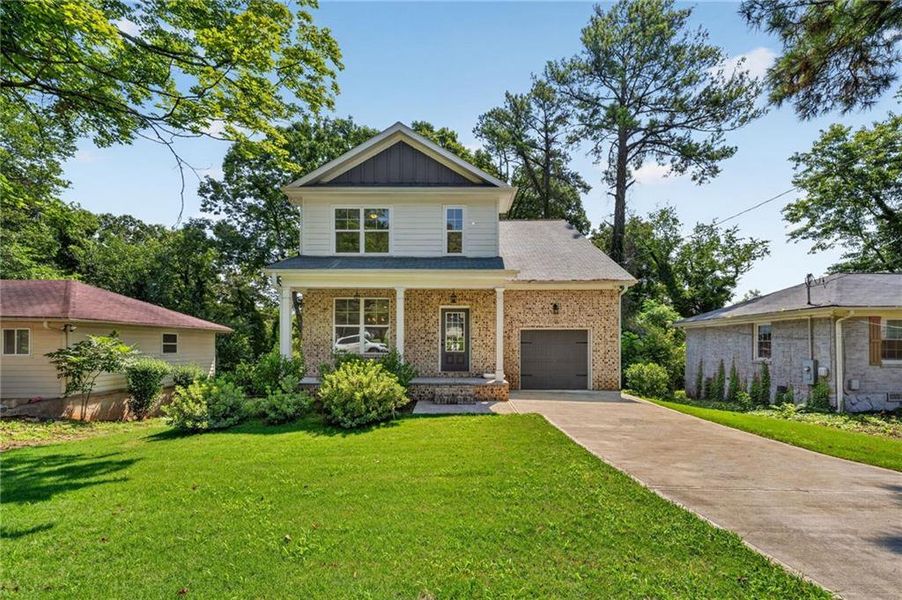 Front exterior of a new home in , Decatur, GA, highlighting curb appeal (Image 20).