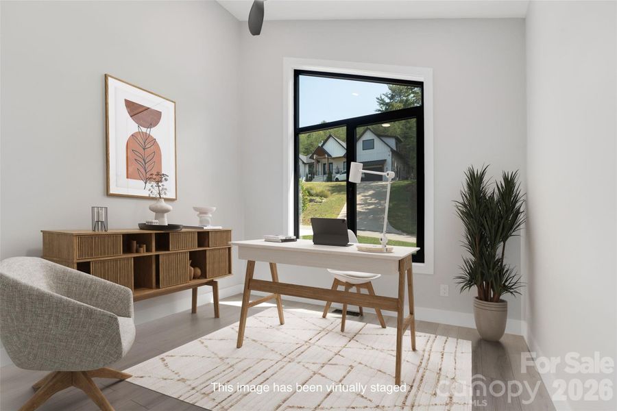 Furnished interior view inside a new home in , Leicester (Image 8).