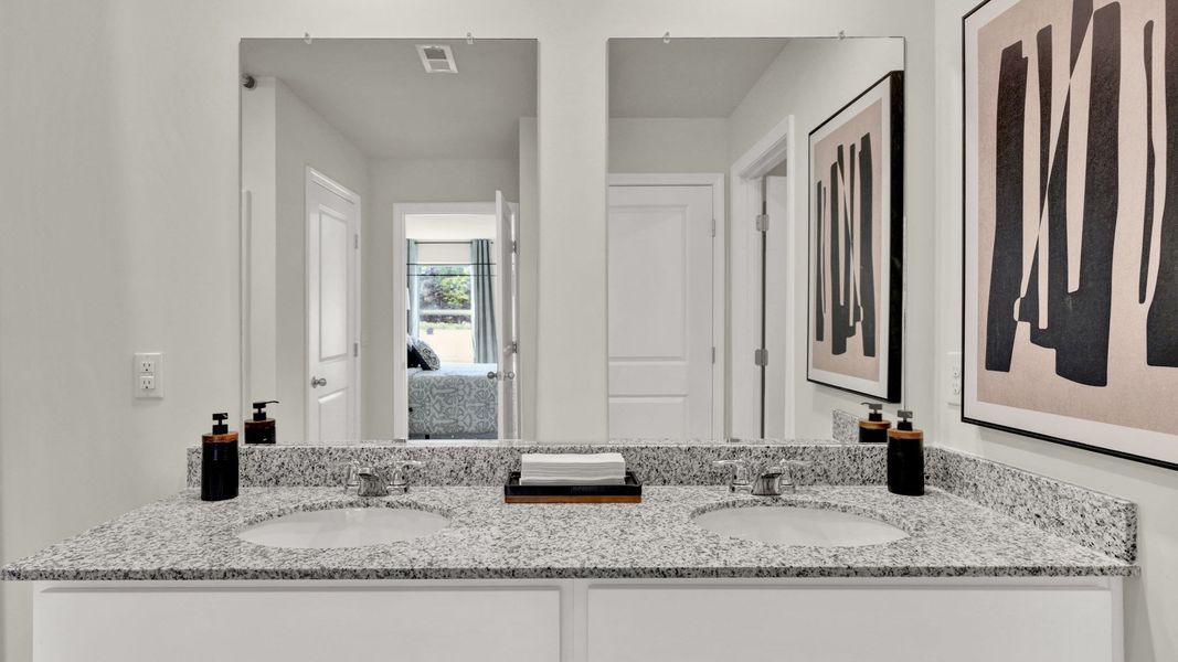 Furnished interior view inside a new home in Fox Hollow, Dalton (Image 29).