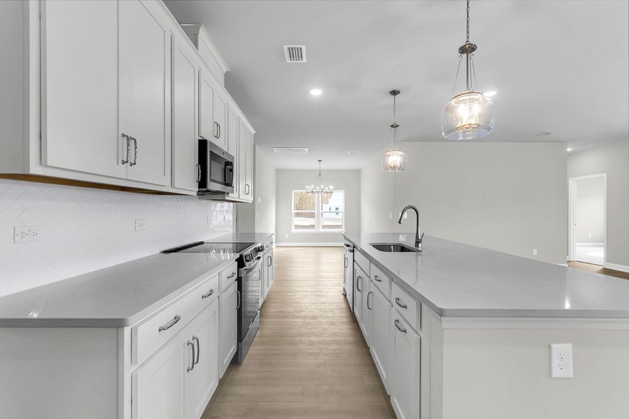 Furnished interior view inside a new home in , Summerville (Image 9). Furnished interior view inside a new home in , Summerville (Image 9).