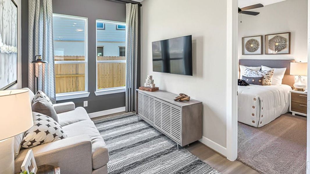 Furnished interior view inside a new home in Trillium, Richmond (Image 22). Furnished interior view inside a new home in Trillium, Richmond (Image 22).