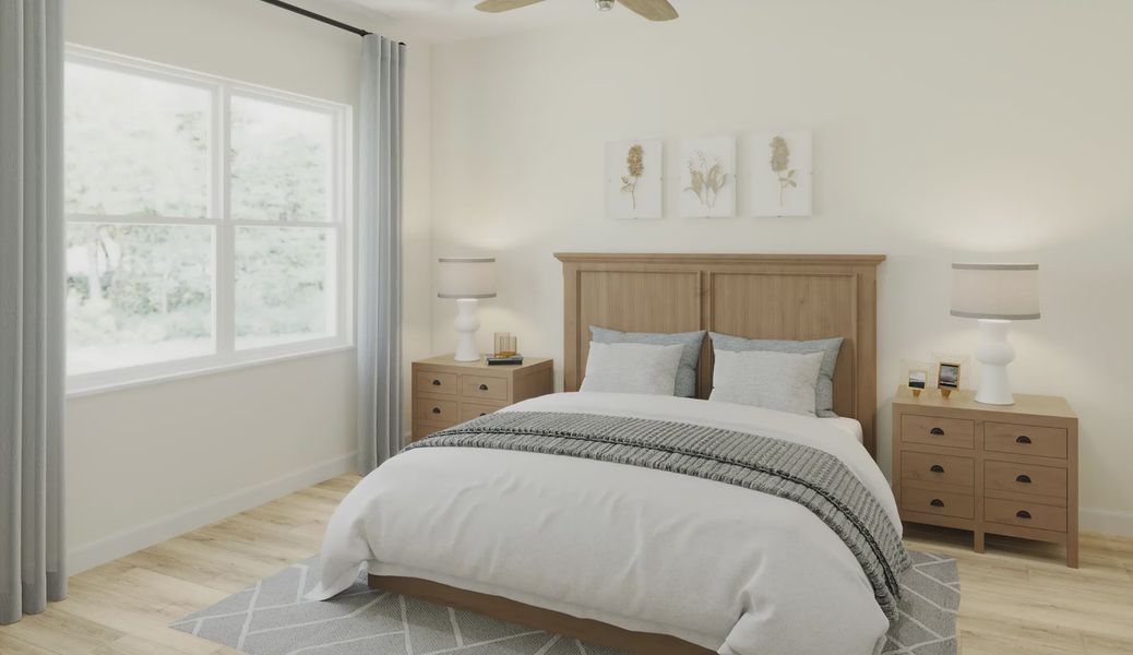 Furnished interior in a model home at Beachview Cove in Ormond Beach (Image 15).