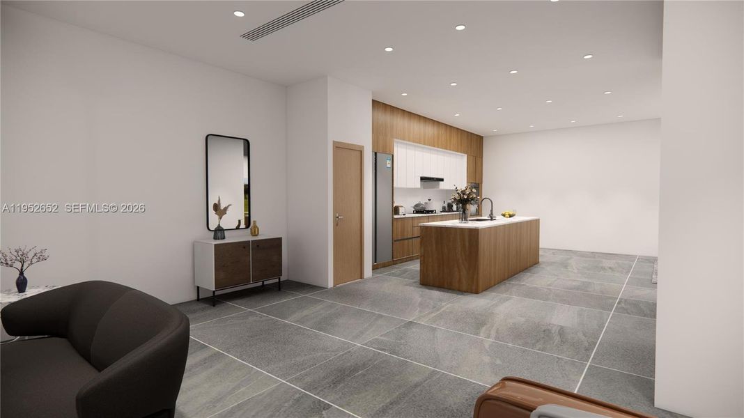 Furnished interior view inside a new home in , Miami (Image 8).