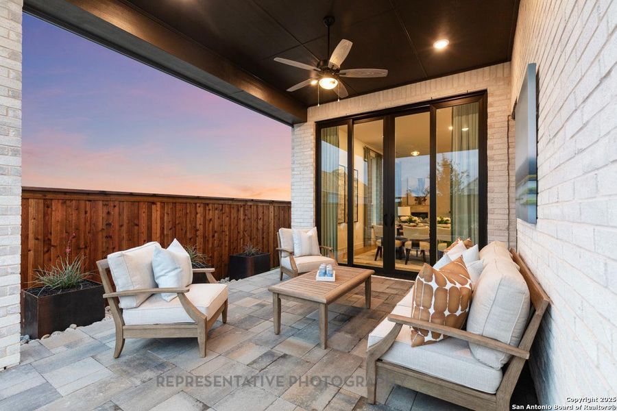 Exterior details and patio area of a home in Alsatian Oaks: 50ft. lots, Castroville (Image 2). Exterior details and patio area of a home in Alsatian Oaks: 50ft. lots, Castroville (Image 2).