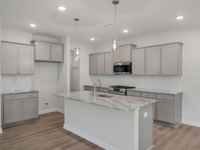 Furnished interior view inside a new home in Gregory Village, Lillington (Image 5). Furnished interior view inside a new home in Gregory Village, Lillington (Image 5).