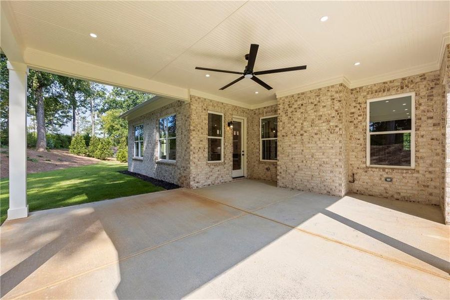 Exterior details and patio area of a home in , Marietta (Image 41).