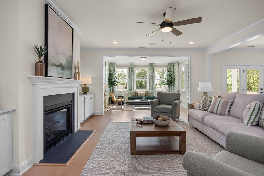 Representative furnished interior of a home built from the The Crawford by Davidson Homes LLC in Springvale South, Fuquay Varina (Image 12). Representative furnished interior of a home built from the The Crawford by Davidson Homes LLC in Springvale South, Fuquay Varina (Image 12).