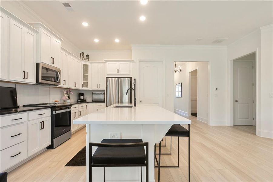 Furnished interior view inside a new home in Courtyards at Traditions, Cumming (Image 14).