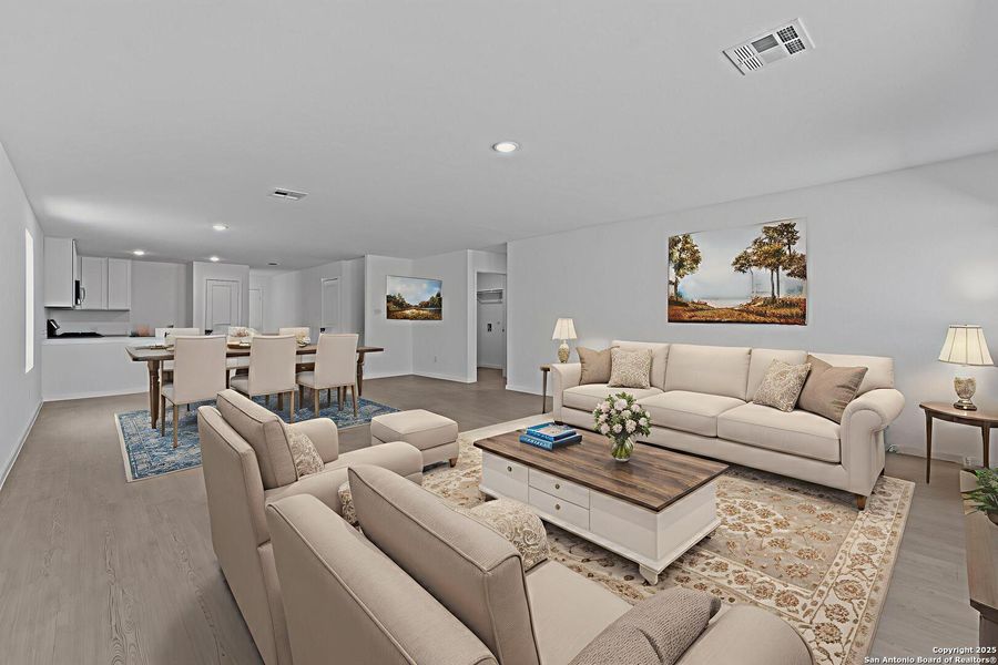 Furnished interior view inside a new home in Lodi Grove, Floresville (Image 8).