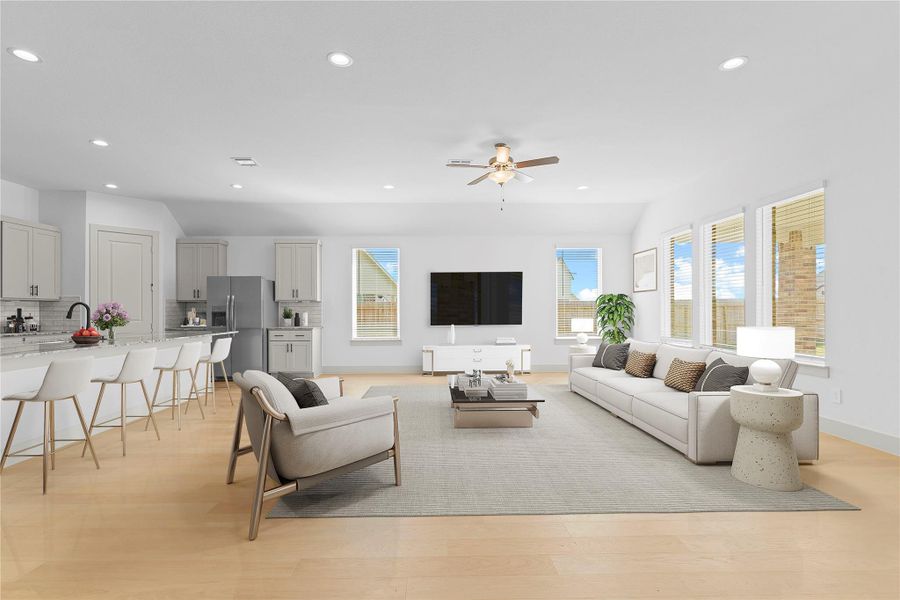 Furnished interior view inside a new home in Alexander, Pearland (Image 5).