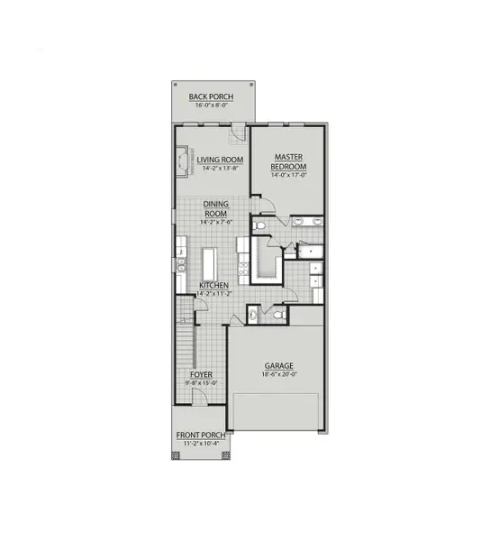 2D floor plan layout for the Arista by DSLD Homes in Two Step Farm, Montgomery, TX (Image 3). 2D floor plan layout for the Arista by DSLD Homes in Two Step Farm, Montgomery, TX (Image 3).