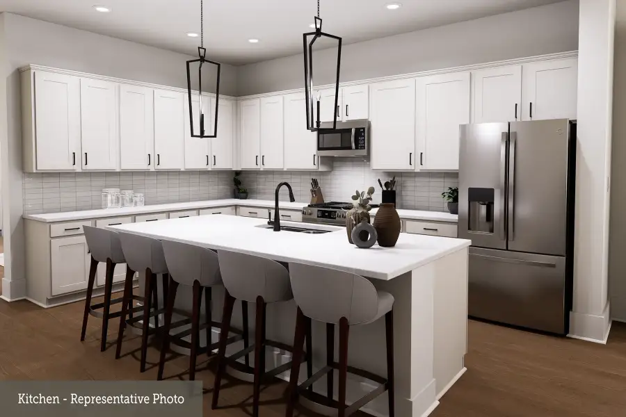 Representative furnished interior of a home built from the The Crystal Beach by David Weekley Homes in ARTAVIA - Reserve Collection, Conroe (Image 4).