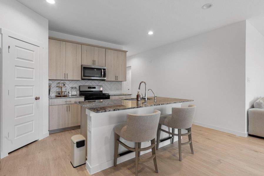 Shaker Cabinets in the home with a European finish!!