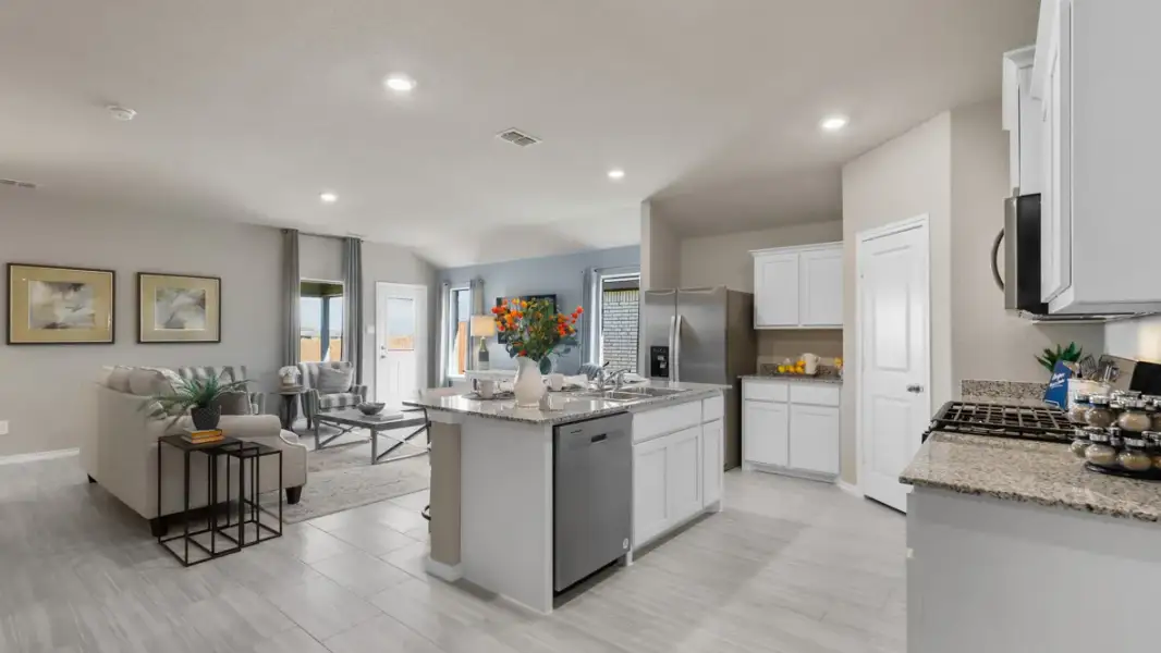 Furnished interior view inside a new home in Rosewood at Beltmill, Fort Worth (Image 11).