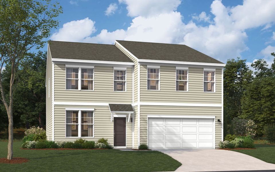 Representative exterior photo of a completed home built from the The Kershaw by Stanley Martin Homes in Riverside Ridge, Lawrenceville, GA (Image 33).