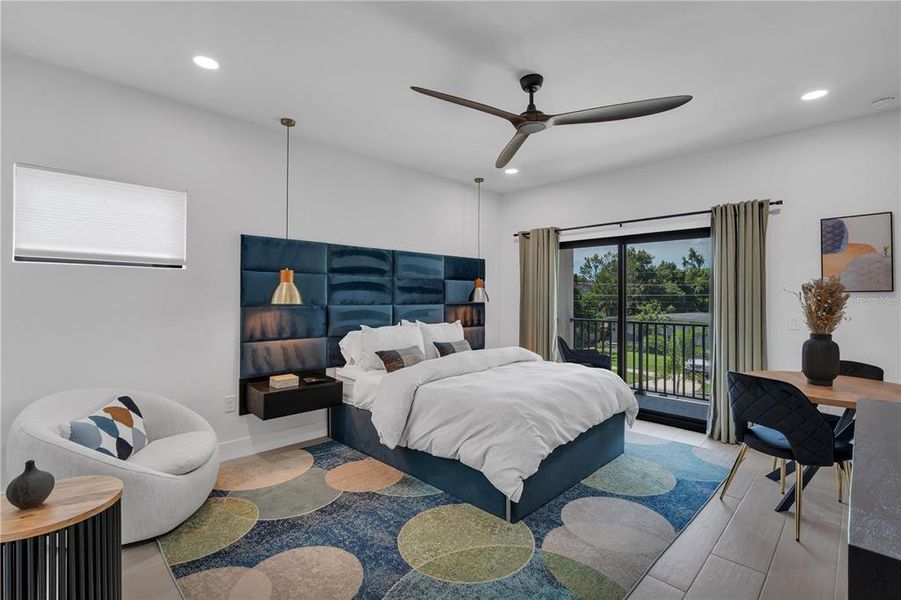 Furnished interior view inside a new home in , Orlando (Image 35).