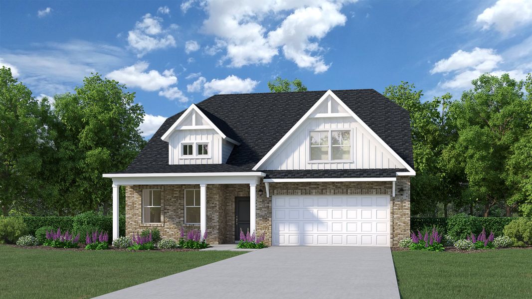 Representative exterior photo of a completed home built from the Reedy by Veranda Homes in Heritage Bay, Sumter, SC (Image 1).