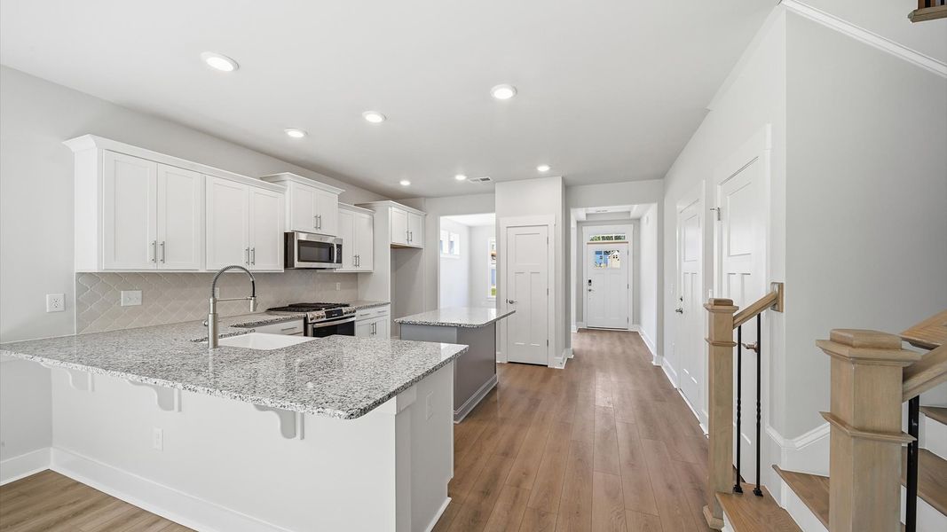 Furnished interior view inside a new home in Creeks at Midway, Anderson (Image 10).
