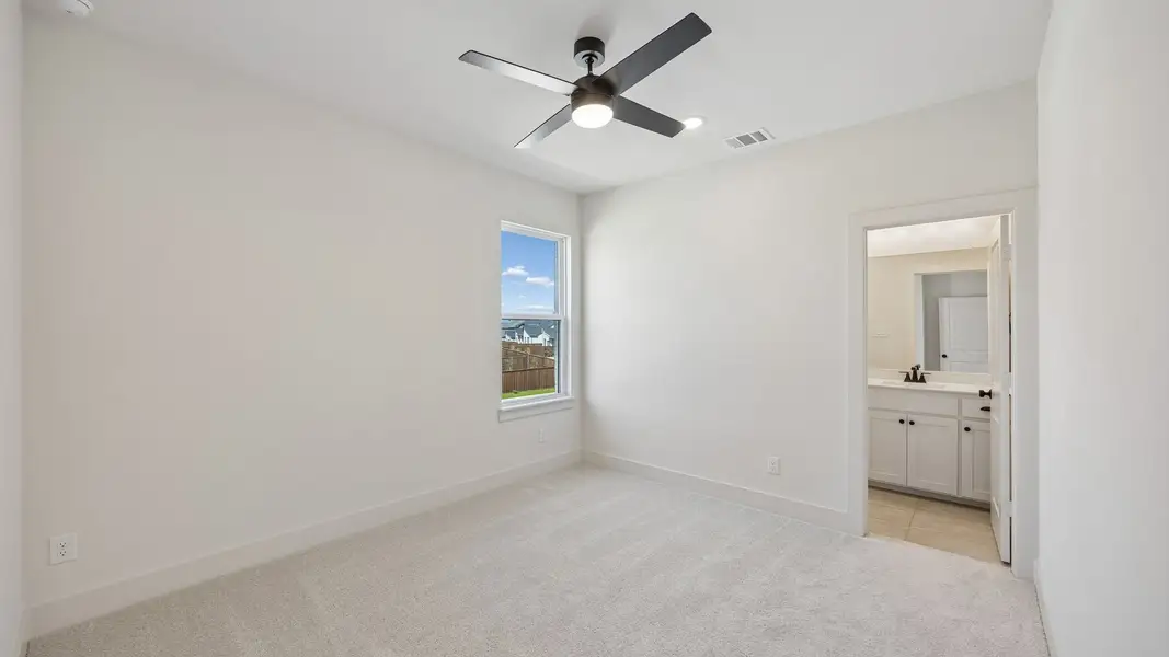 Spacious, unfurnished interior of a new home in Windsong Ranch 71' Series, Prosper (Image 24). Spacious, unfurnished interior of a new home in Windsong Ranch 71' Series, Prosper (Image 24).