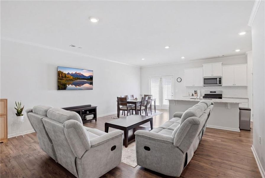 Furnished interior view inside a new home in , Buford (Image 17).