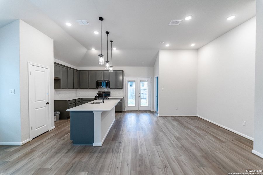 Furnished interior view inside a new home in Homestead, Schertz (Image 2). Furnished interior view inside a new home in Homestead, Schertz (Image 2).