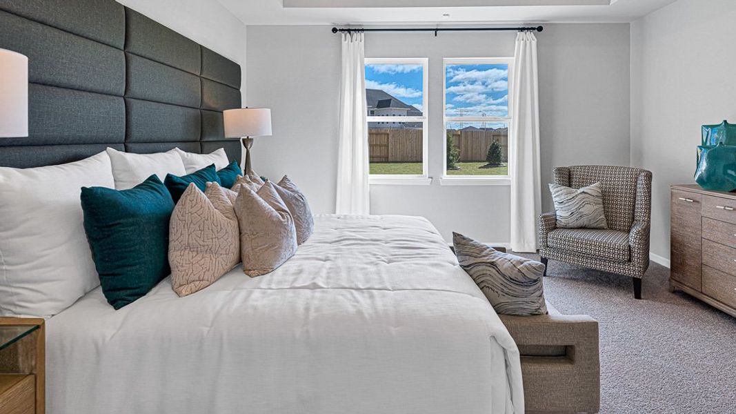 Furnished interior view inside a new home in Bridge Creek 45s and 50s, Cypress (Image 24).