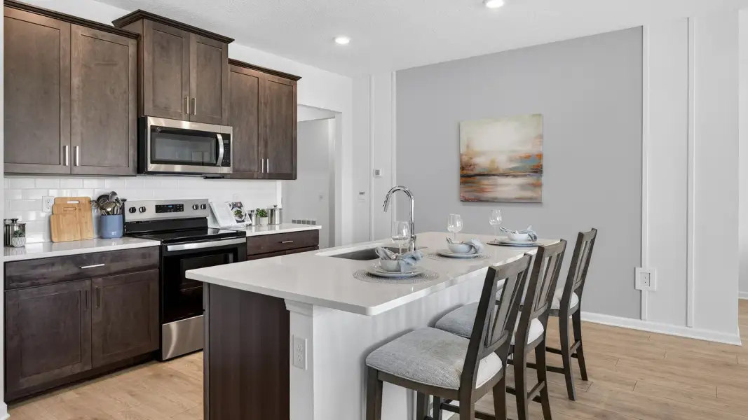 Furnished interior view inside a new home in Bridle Creek, Jacksonville (Image 9).