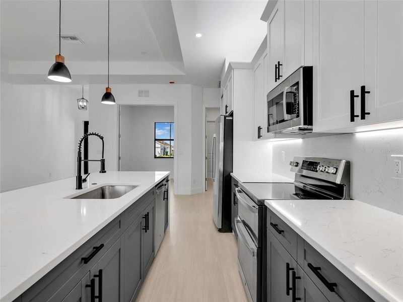 Furnished interior view inside a new home in , Cape Coral (Image 8). Furnished interior view inside a new home in , Cape Coral (Image 8).