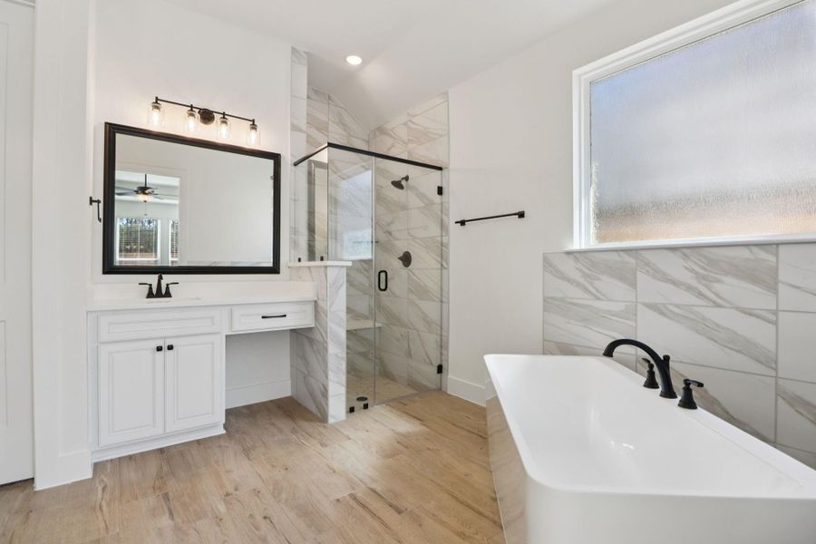 Furnished interior view inside a new home in The Highlands, Porter (Image 10).