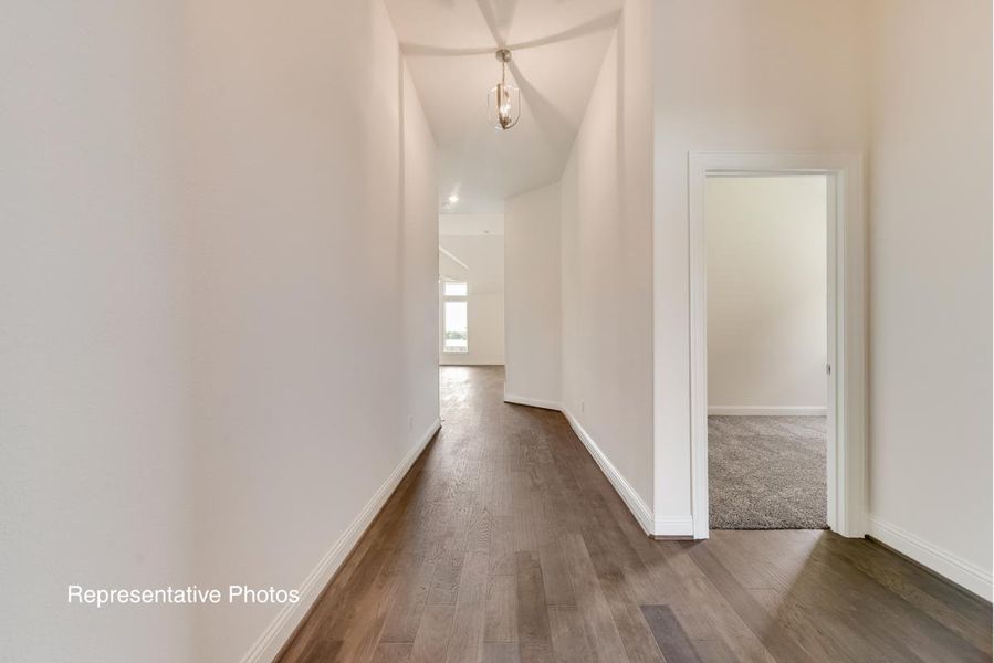 Representative unfurnished interior of a home built from the Royal Drew by Grand Homes in Edgewater, Fate (Image 10).