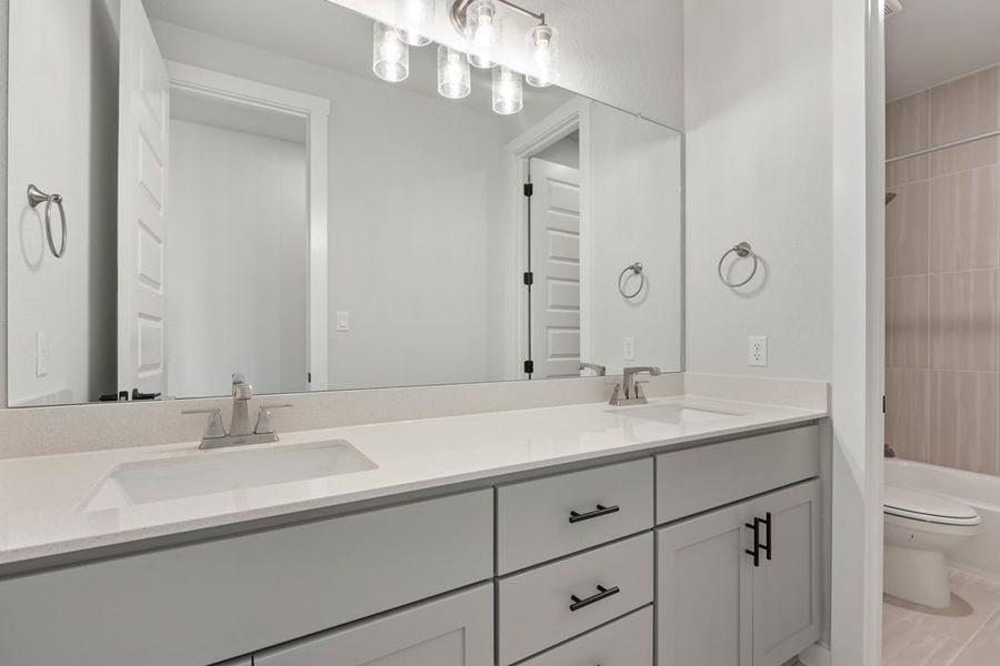 Furnished interior view inside a new home in Arbor Collection at Lariat, Liberty Hill (Image 16). Furnished interior view inside a new home in Arbor Collection at Lariat, Liberty Hill (Image 16).