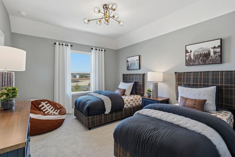 Representative furnished interior of a home built from the Rainier by Pulte Homes in Davis Ranch, San Antonio (Image 4).