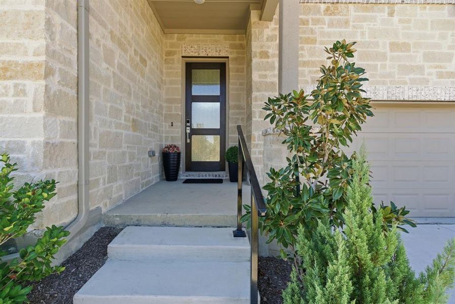 Entrance to home- covered porch