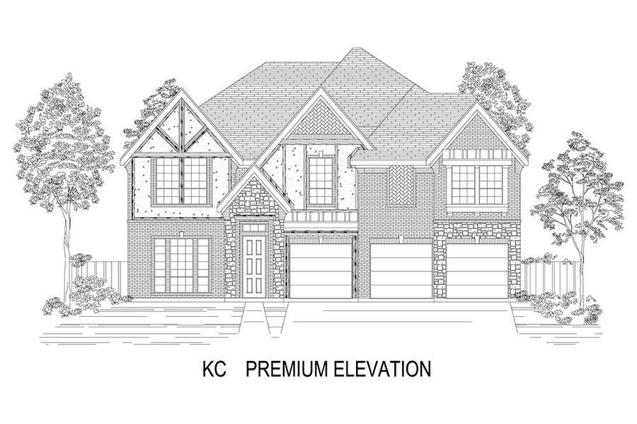 Representative rendering of the exterior for the Boston 2F (w/Media) by First Texas Homes (Image 21).