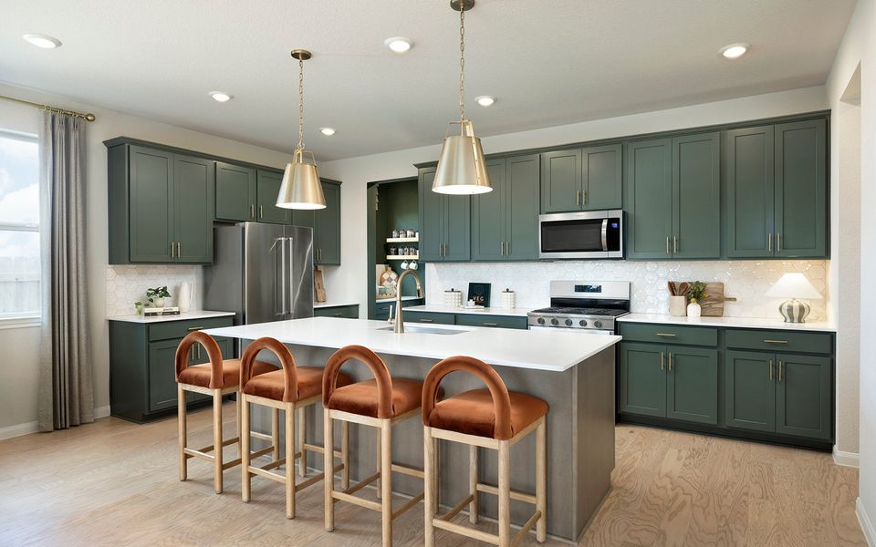 Representative furnished interior of a home built from the Verbena by Brookfield Residential in Elyson, Katy (Image 8).