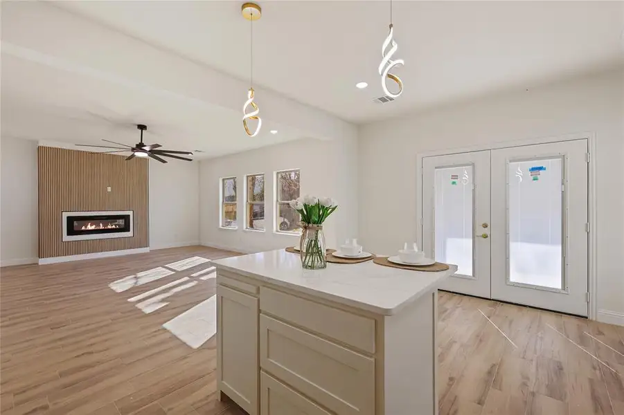 Furnished interior view inside a new home in , Fort Worth (Image 5).