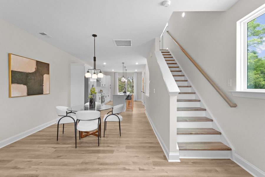 Furnished interior view inside a new home in Hartford Townhomes, Charlotte (Image 30).