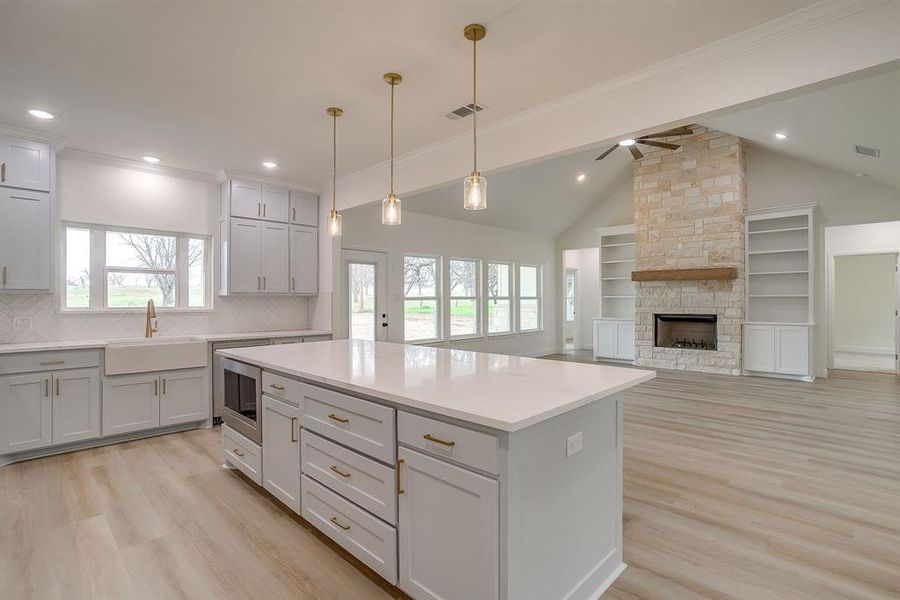 Furnished interior view inside a new home in , Granbury (Image 3). Furnished interior view inside a new home in , Granbury (Image 3).