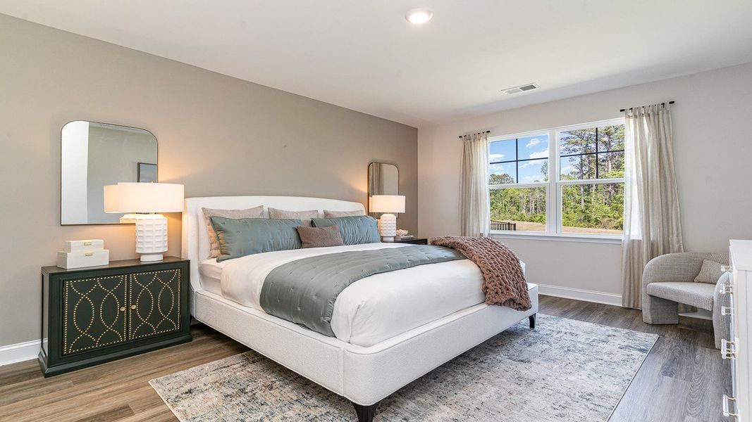 Representative furnished interior of a home built from the DARBY by D.R. Horton in Coastal Farms, Conway (Image 6). Representative furnished interior of a home built from the DARBY by D.R. Horton in Coastal Farms, Conway (Image 6).