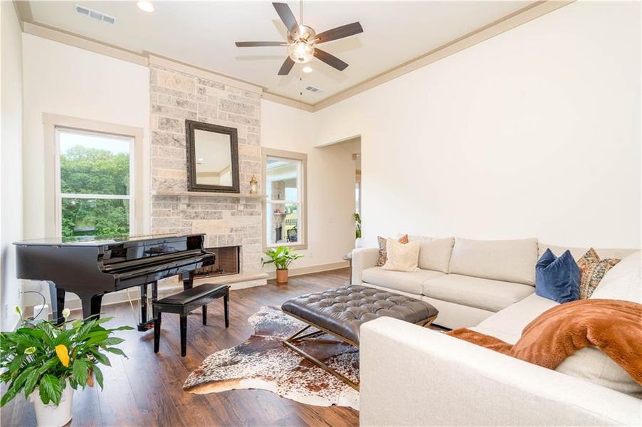 Furnished interior view inside a new home in , Cumming (Image 9).