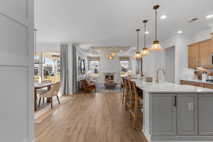 Representative furnished interior of a home built from the The Shorebreak by Chesapeake Homes in Coastal Club of the Carolinas, Calabash (Image 29).
