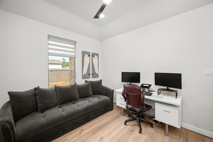 Another view of the home office/study.